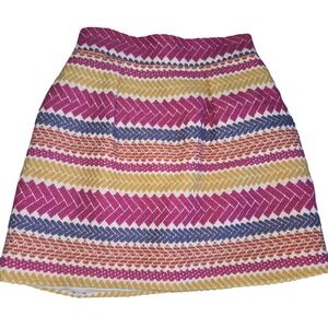 Nomad Morgan Carper Womens Small Chevron Mini Skirt Made in USA